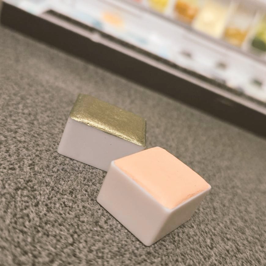 リエンさんの絵の具〜〜自分の誕生日プレゼントに！！推し！大推し！！みてこのパンパンなパン…嬉しすぎる…