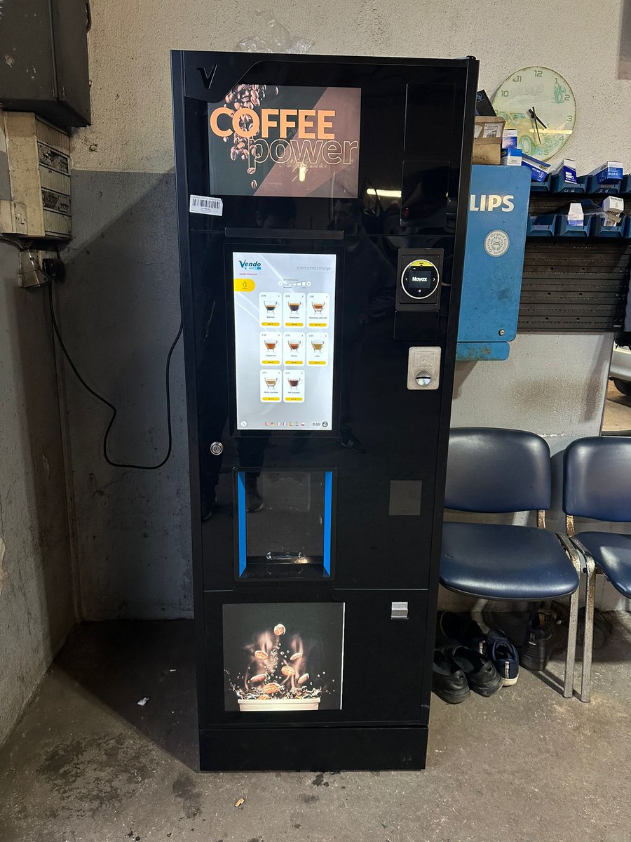 IeVending's tweet image. ☕ Smart Coffee Solutions Arrive in Cork City! 

We are thrilled to unveil the installation of our state-of-the-art HS7T coffee machine at a busy garage in Cork City, offering the perfect coffee experience with advanced technology and convenience features. 🚗
#CoffeeSolutions