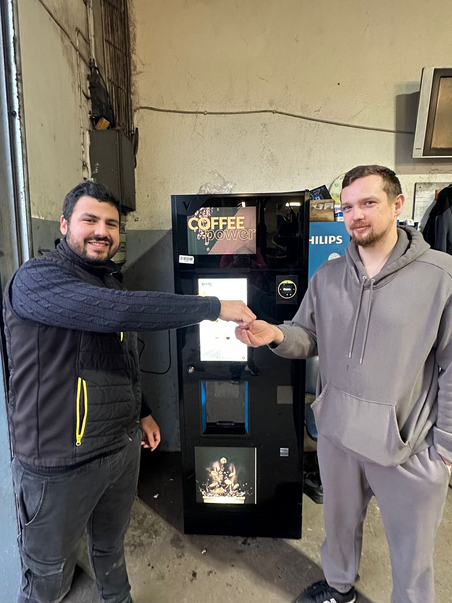 IeVending's tweet image. ☕ Smart Coffee Solutions Arrive in Cork City! 

We are thrilled to unveil the installation of our state-of-the-art HS7T coffee machine at a busy garage in Cork City, offering the perfect coffee experience with advanced technology and convenience features. 🚗
#CoffeeSolutions