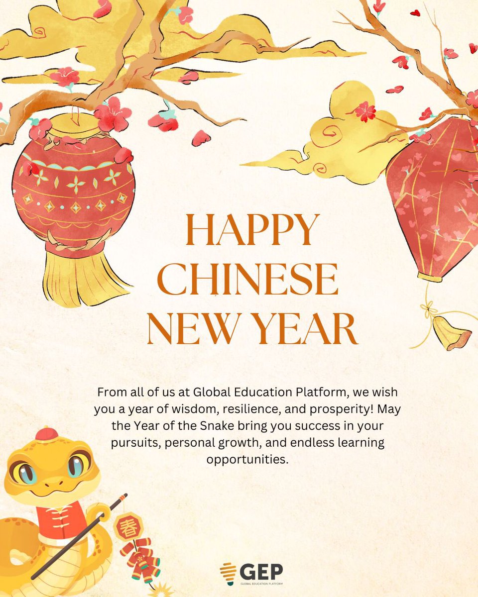 GEP360's tweet photo. Happy Chinese New Year from all of us at GEP! 🐍❤️

#ChineseNewYear #LunarNewYear2025 #Yearofthesnake2025 https://t.co/S09mSv1Ja6
