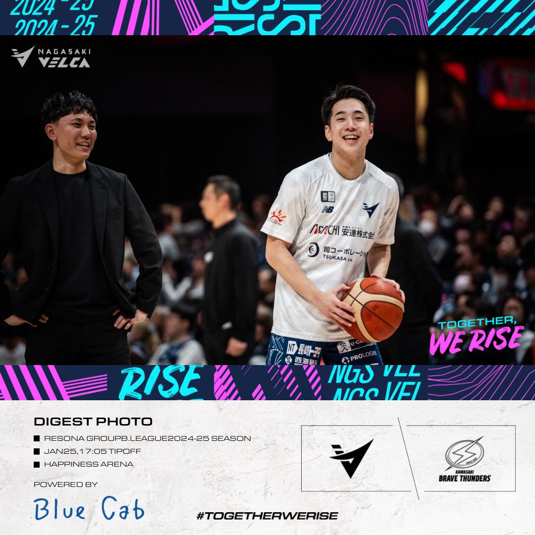 🏀DIGEST POWERED BY #ブルーキャブ 🏀
りそなグループBリーグ2024-25シーズン第18節GAME1
🆚#川崎ブレイブサンダース

ダイジェストで振り返りましょう👀
👇投稿はInstagramから
instagram.com/p/DFY-jx_yZCa/…

#velca #長崎ヴェルカ