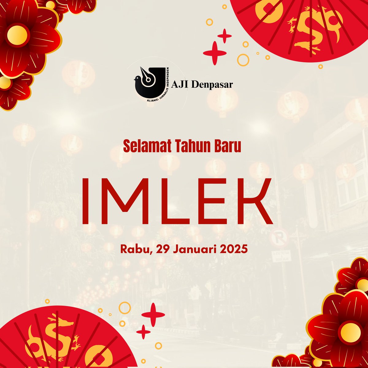 AJI Denpasar mengucapkan selamat merayakan Tahun Baru Imlek 2576. Semoga kedamaian dan nasib baik selalu menyertai

#ajidenpasar