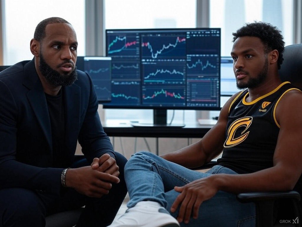GloriousLeCoin's tweet photo. @NBA @KingJames @Lakers Don’t forget about Bronny https://t.co/F2nruYHt1D