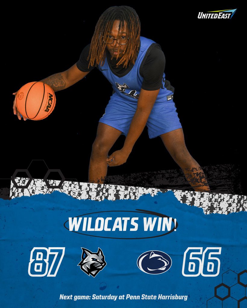 Your #pcthoops squad picked up a United East win over Penn State Abington tonight, 87-66.  Great team basketball. One stop, one bucket at a time‼️
🏆🏀🔥💙💯
#championsconquertogether