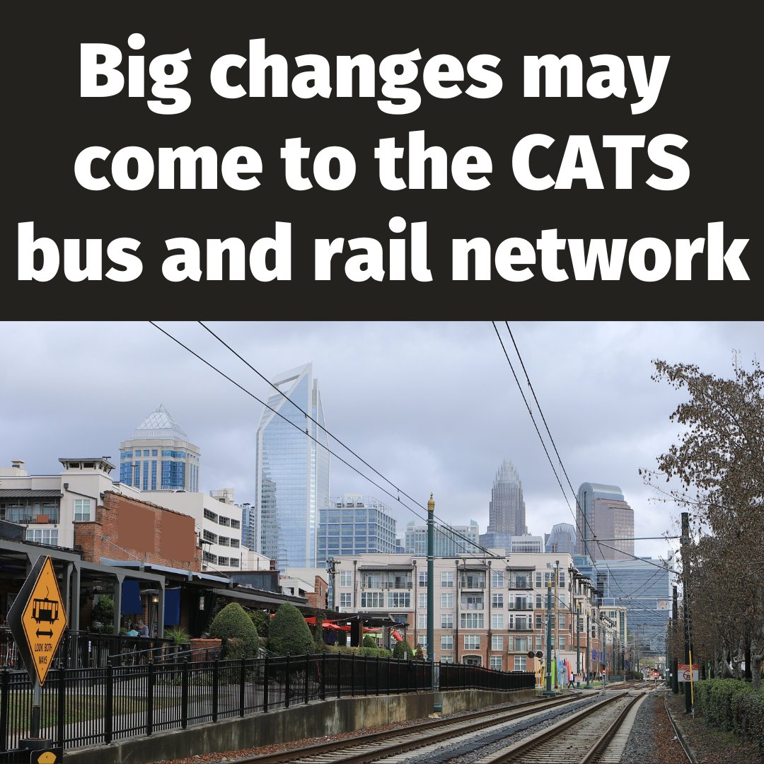🚌 Last week, <a href="/CATSRideTransit/">Charlotte Area Transit System</a> unveiled a proposal to improve our transit system, with plans for more frequent bus service, expanded coverage, and faster, more reliable travel, if the proposed one-cent sales tax for mobility moves forward: bit.ly/CATSplan