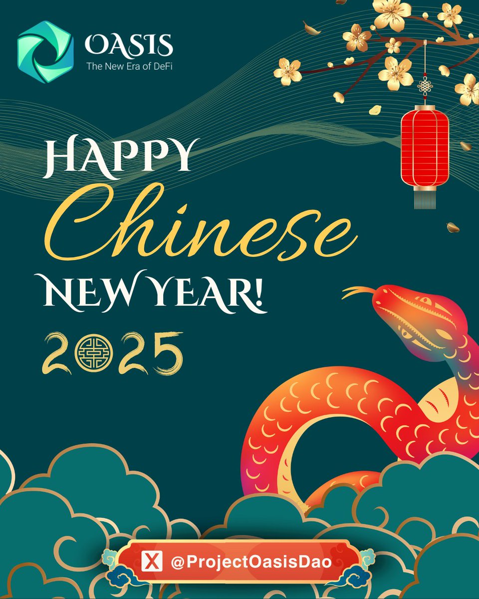 🪭Happy Year of the Snake from Project OASIS🪭

Dear Community,

As we welcome the Year of the Snake🐍, Project OASIS sends you our warmest wishes for a joyful and prosperous new year! May this year bring you success, health, and happiness.

Thank you for being part of our