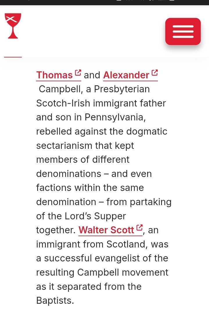 ward_gravity's tweet image. What do we draw to the surface? Whatbdonwe alreadyknow? We have it all inside.
The Parentheses ( ) I started using awhile ago:  G()D.
Disciples of Christ (Christian Church)
Barton Stone, Thomas &amp;amp; Alexander Campbell