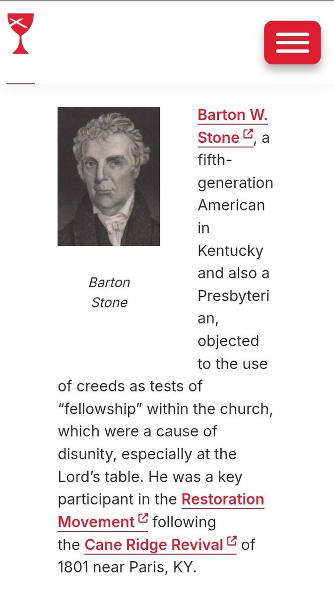 ward_gravity's tweet image. What do we draw to the surface? Whatbdonwe alreadyknow? We have it all inside.
The Parentheses ( ) I started using awhile ago:  G()D.
Disciples of Christ (Christian Church)
Barton Stone, Thomas &amp;amp; Alexander Campbell