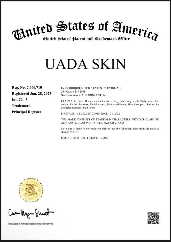 Your favorite skincare brand is officially trademarked. 🥹