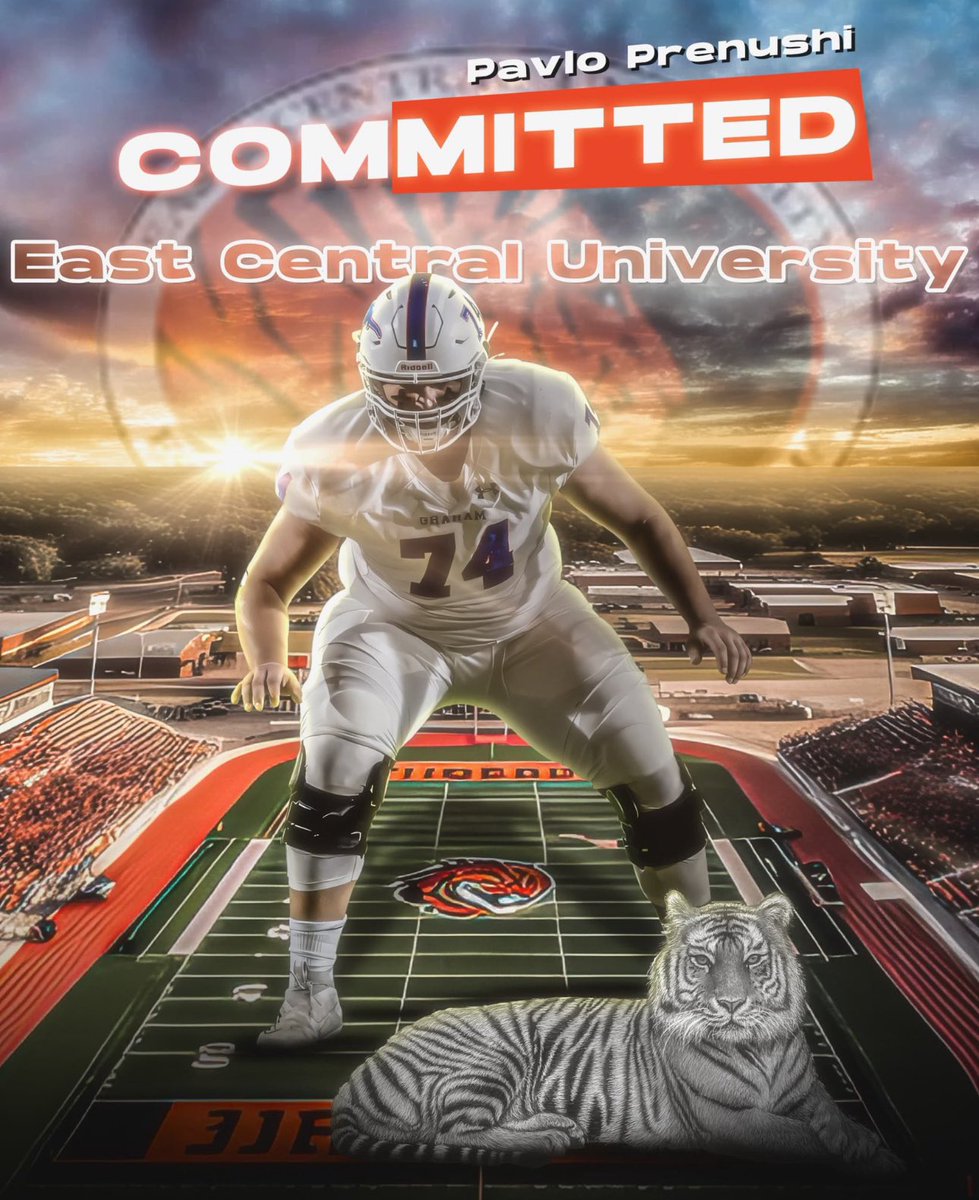 Pavlo Prenushi (@pavlo_prenushi) on Twitter photo I wanna thank God and my family for everything they've done. I am blessed to announce that I will be committing to East Central University. <a href="/ECUTigersFB/">ECU Tigers Football</a> <a href="/CoachAguilarOL/">Rafael Aguilar, M. Ed.</a> #GoTigers ⚫️🟠
<a href="/LitrentaJohn/">John Litrenta</a>
<a href="/tmtru10/">T Murray</a>
<a href="/clay_mcch/">Clay McChristian</a>
<a href="/SteersFootball/">GrahamSteersFootball</a>
<a href="/OnTh3Sideline/">OnTheSideline</a>
<a href="/realcaseydacus/">Casey Dacus</a>
<a href="/Coach__Lee/">Lee</a> I wanna thank God and my family for everything they've done. I am blessed to announce that I will be committing to East Central University. <a href="/ECUTigersFB/">ECU Tigers Football</a> <a href="/CoachAguilarOL/">Rafael Aguilar, M. Ed.</a> #GoTigers ⚫️🟠
<a href="/LitrentaJohn/">John Litrenta</a>
<a href="/tmtru10/">T Murray</a>
<a href="/clay_mcch/">Clay McChristian</a>
<a href="/SteersFootball/">GrahamSteersFootball</a>
<a href="/OnTh3Sideline/">OnTheSideline</a>
<a href="/realcaseydacus/">Casey Dacus</a>
<a href="/Coach__Lee/">Lee</a>