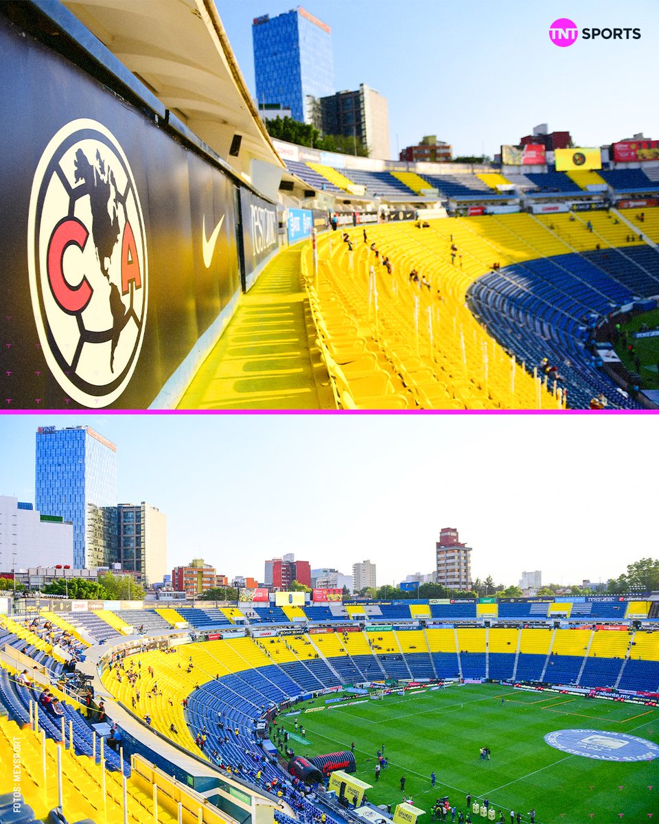 tntsportsmex's tweet photo. 🏟️ El Estadio Ciudad de los Deportes, HOGAR del Club América. 🎨💙💛 https://t.co/2Dr3u4bJvO