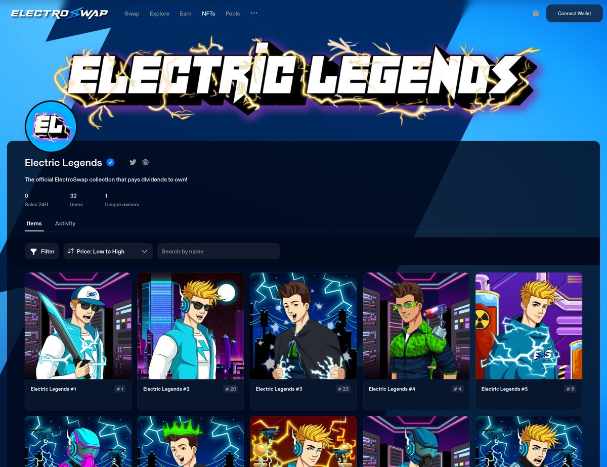 ElectroSwap_Dex's tweet image. ⚡️ We’re Live! NFT Marketplace & Electric Legends Have Launched! 🎉
🚀 What This Means for You
🔹 Trade, Collect & Earn – Our decentralized NFT marketplace is now open for buying, selling, and exploring unique digital assets.
🔹 Mint Your Electric Legend – Only 432 exist, and…