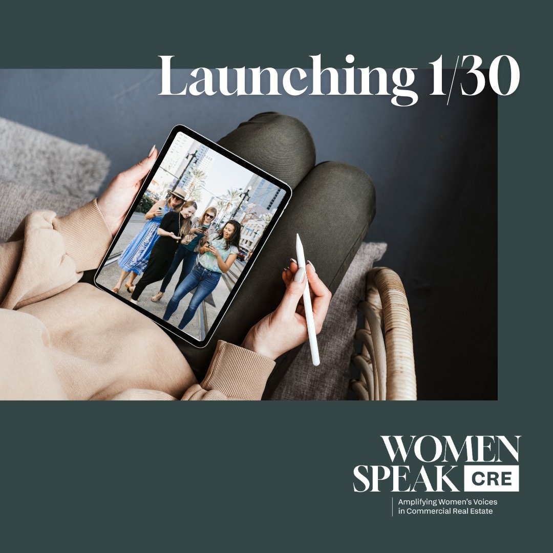 It’s the final countdown 🎶

Women Speak CRE will be LIVE this Thursday, Jan. 30th at 10amCT 🎉

What started as a LinkedIn post 3 months ago is now a beautiful, user-friendly platform designed to help women in commercial real estate amplify their voices.

Best of all, it is FREE