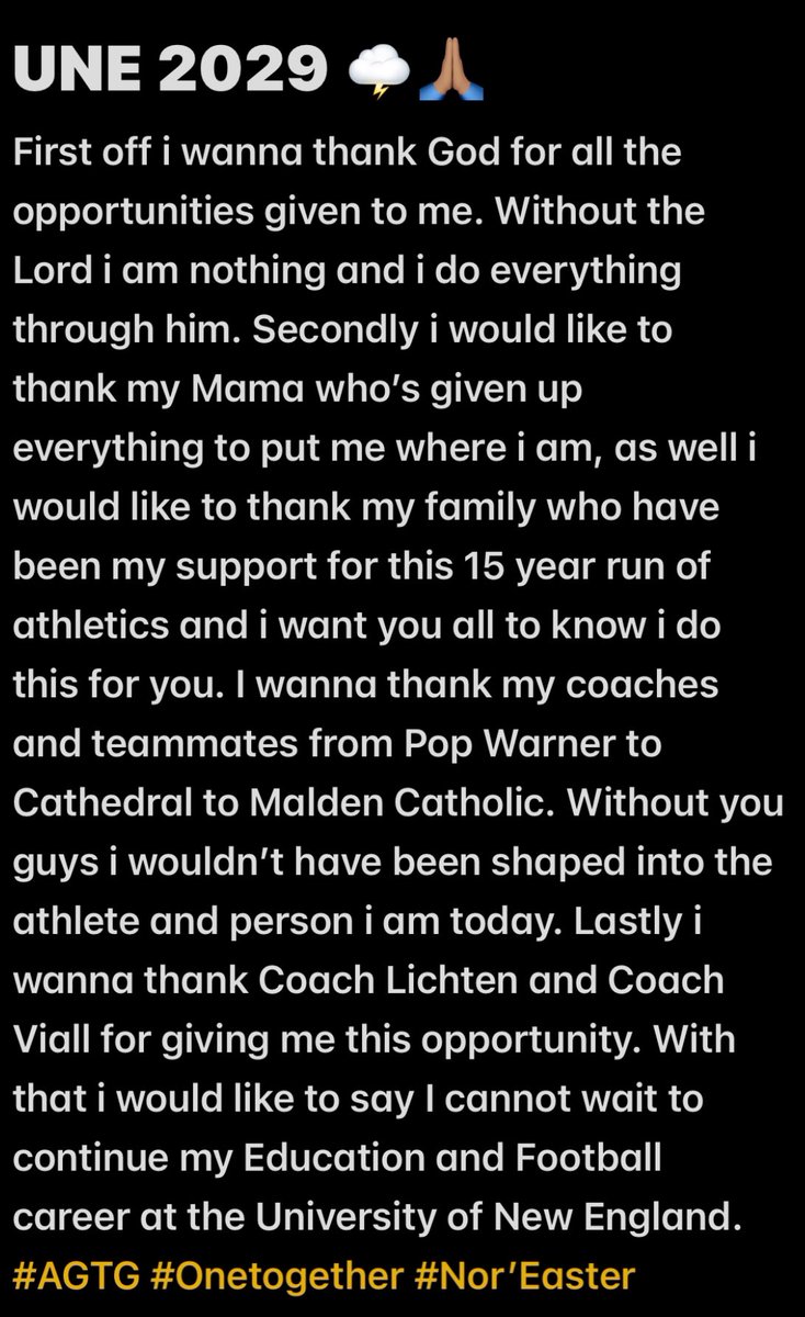 On to the next <a href="/CoachLichten/">Coach Mike Lichten</a> <a href="/TimViall/">Tim Viall</a> <a href="/MC_LancersFB/">Malden Catholic High School Football</a> <a href="/Coach_Norton12/">Coach Norton</a> <a href="/coachbmac11/">Coach BMac</a> <a href="/NE6FB_Recruits/">NE-Recruits</a> <a href="/UNEfootball/">University of New England Football</a>