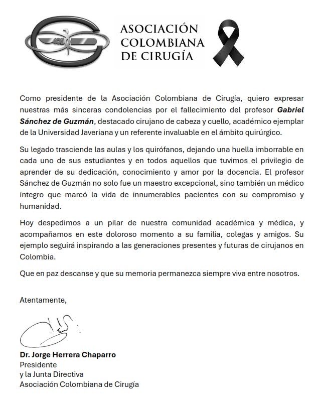 Hoy se fue un buen ser humano. Gracias por todos sus aportes en lo humano y en lo profesional. Vuela alto Gabriel…