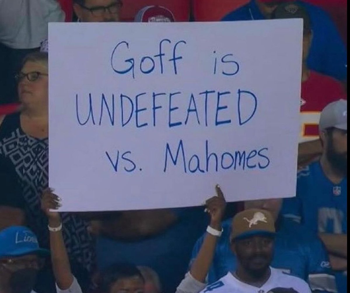 the_det_times's tweet photo. Just a random reminder that Jared Goff is 2-0 against Patrick Mahomes

#OnePride https://t.co/E7LxtmNDCf
