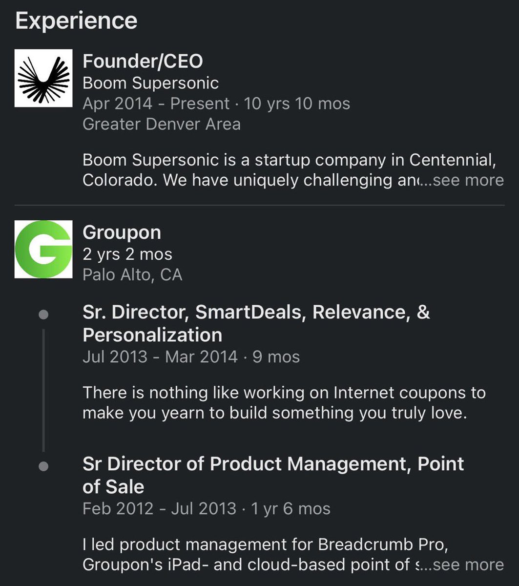 A PM at Groupon quit his job to build a supersonic plane company because you can literally just do things