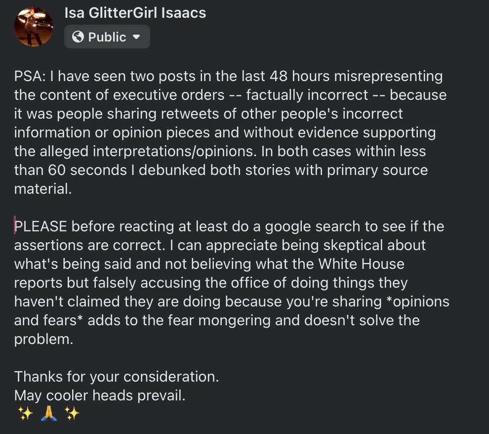 PSA: please take 60 seconds to check the facts in opinion pieces rather than spreading misinformation. 
✨🙏✨