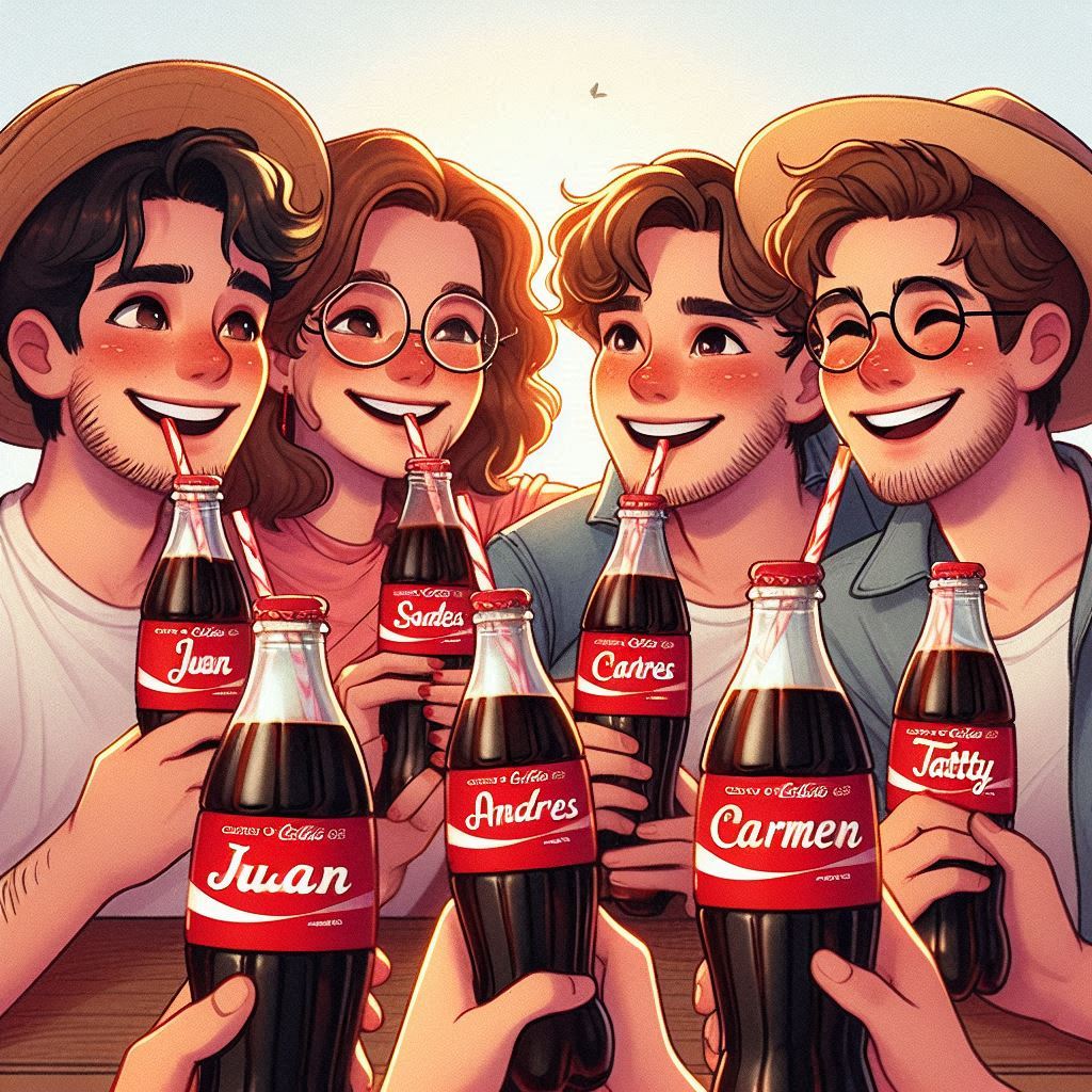 K4RC94's tweet photo. Los mejores momentos se comparten con los mejores amigos. "La amistad es el ingrediente secreto de una Coca-Cola perfecta. tu Coca-Cola, tu momento! Personaliza tu bebida y haz que cada sorbo sea único.✨
#CreatividadDigital_COKE1A https://t.co/CQKpMMC5oS