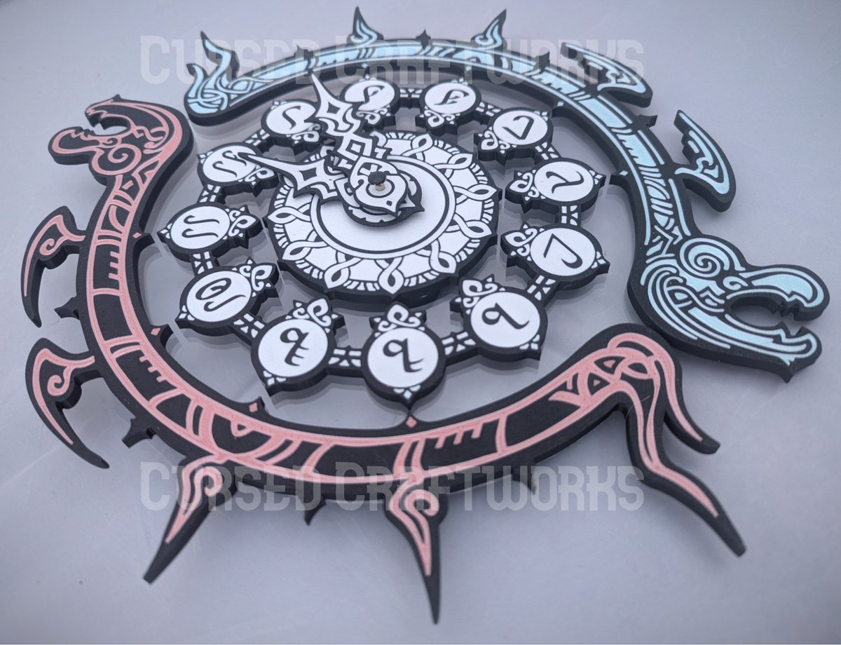 Gwiffery's tweet photo. Ah Halone, here we go again.

New product launch! I wanted to make a working DSR clock and you can have one too! See link below~
#FFXIV #FinalFantasyXIV https://t.co/xvrmdiBKu6