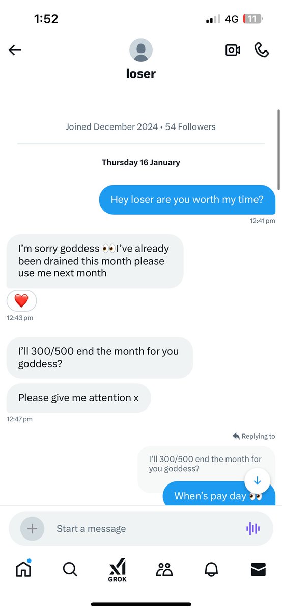 skaio_o's tweet photo. @footboy864  

So some of you may know this weirdo for begging to be degraded, asking for feet pics etc. he got caught out by his girlfriend cheating with her fake account. And this isnt the first time. He actually doesnt wash and has no money. So dont waste your time on this guy https://t.co/Bw2BGt4vYV