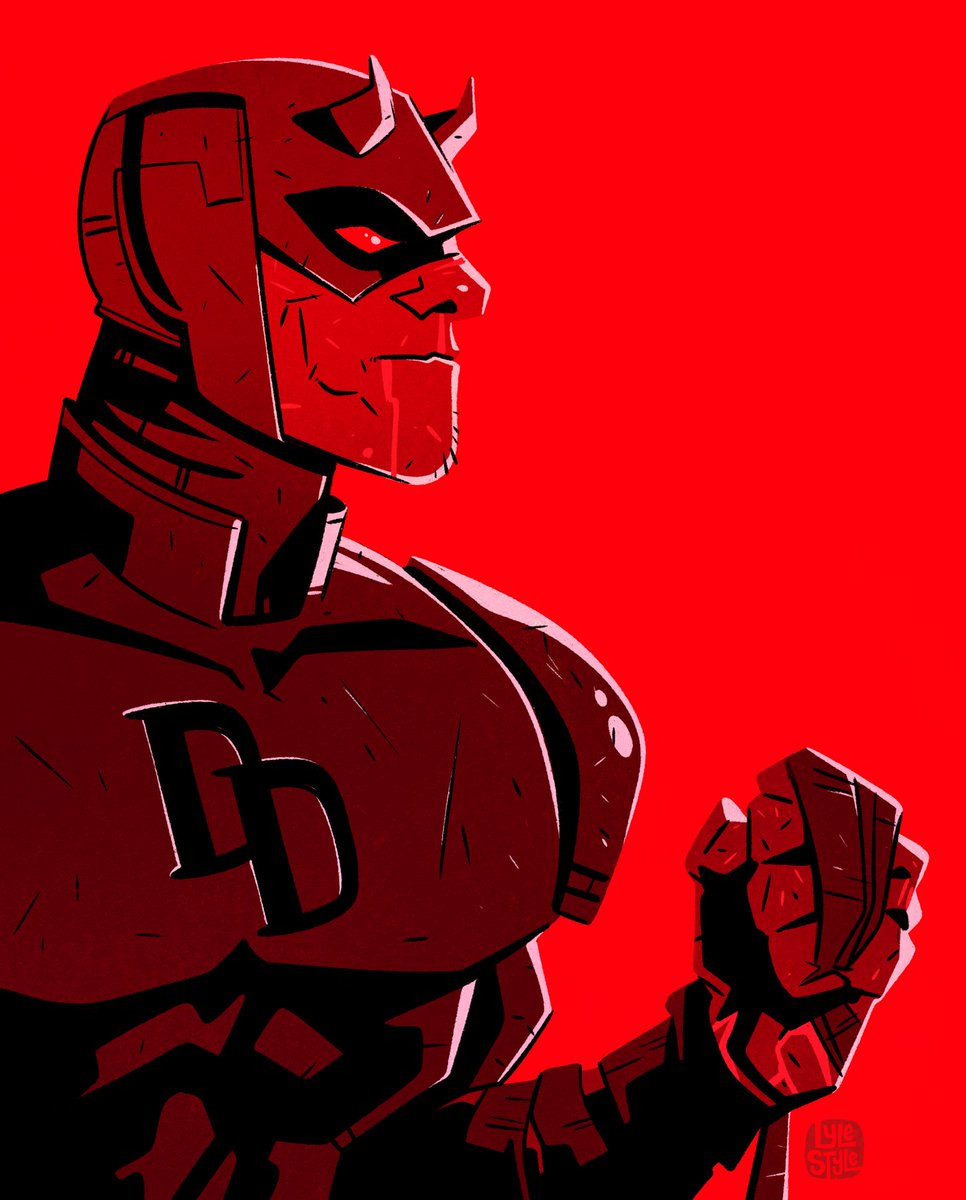 Lyle_Cruse's tweet image. All I see is RED

My 2025 illustration of the devil of Hell’s Kitchen.

#daredevil