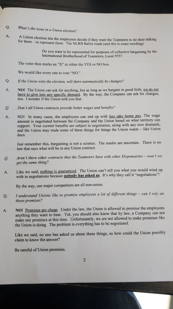 KaseyRagan's tweet photo. @Teamsters420 #GreenlightDispensary In Missouri is union busting hard. Our vote is on February 14th, and @greenlightdispo is at it hard. We're fighting! Half the employees are terrified on this despicable nonsense. https://t.co/xBRyjF4jUL