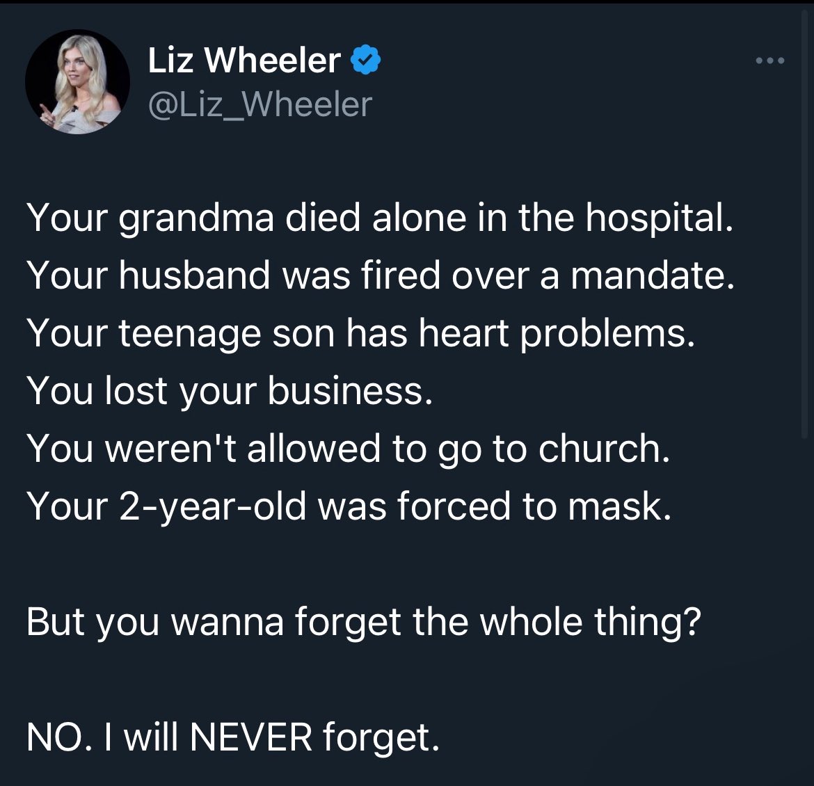Amen. <a href="/ABDanielleSmith/">Danielle Smith</a> 

Albertans aren't forgetting. We want accountability and justice.

Share this if you agree.