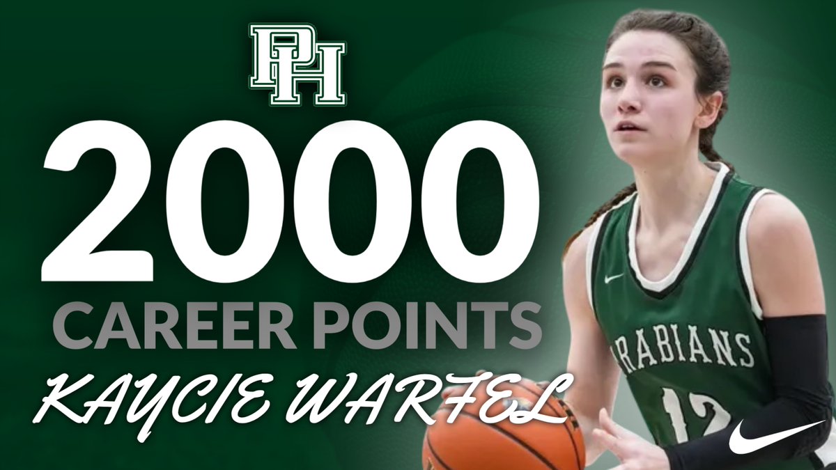 Arabians Athletics (@phhsathletics) on Twitter photo Senior Kaycie Warfel went over 2,000 points in limited work during the win over Shelbyville this evening on Senior Night! Congrats and keep going!! <a href="/PHHSArabiansGBB/">Lady Arabians Basketball</a> <a href="/917WEEM/">91.7 WEEM</a> <a href="/TimesPost/">Times-Post Newspaper</a> <a href="/indyhsscores/">IndyStar HS Sports</a> <a href="/hunt_Rob/">Rob Hunt</a> Senior Kaycie Warfel went over 2,000 points in limited work during the win over Shelbyville this evening on Senior Night! Congrats and keep going!! <a href="/PHHSArabiansGBB/">Lady Arabians Basketball</a> <a href="/917WEEM/">91.7 WEEM</a> <a href="/TimesPost/">Times-Post Newspaper</a> <a href="/indyhsscores/">IndyStar HS Sports</a> <a href="/hunt_Rob/">Rob Hunt</a>