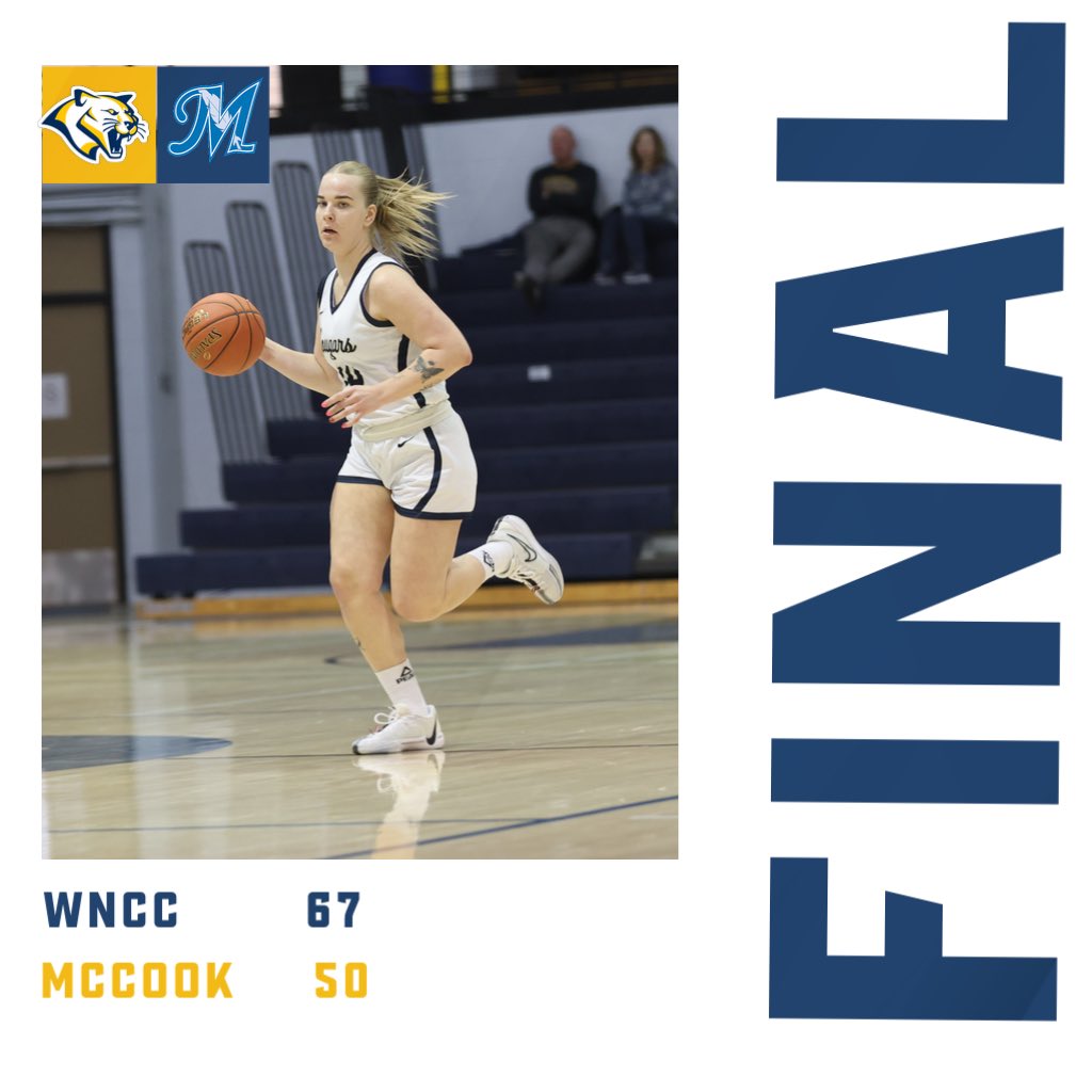 COUGS WIN!!! 

WNCC picks up their 3rd conference win on the road at McCook!

Adelina Urtane 17pts-6reb-2ast
Zo Sipolina 17pts-2reb
Helena Kuck 15pts-4ast-3stl

#GoCougs