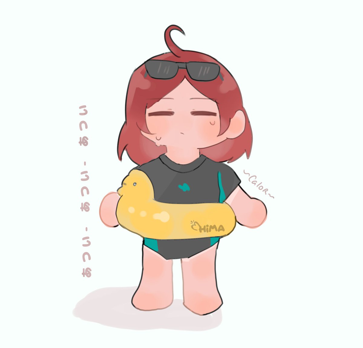 himachanart's tweet photo. Calooor~

🌻☀️☀️

Es horrible el calor que hace en verano xD 
Me derrito 

#digitaldrawing #artist12 #artistsupport #ibispaintx #chibiart #illustration #comic https://t.co/hWMVDveMkg