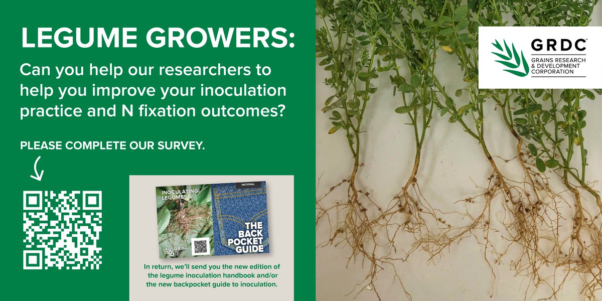 👉WE NEED YOUR HELP👈
NSW DPIRD has done some pretty cool stuff into nodulation, including work that resulted in improved strains of acid tolerant rhizobia = game changer!
🆘BUT we need your help with a survey to ensure the research continues to match your needs. This survey aims