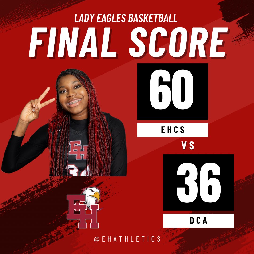Lady Eagles stay hot with home win against DCA, improving to 19-3 on the season. The Lady Eagles are back at this Friday for Coming Home against Davidson Academy. #BallinOnBellRd #RESPECTUS #TOGETHER 

<a href="/EHCSathletics/">EHCS Athletics</a> <a href="/615Preps/">615 Preps</a> <a href="/BCATHOOPS/">BCAT</a> <a href="/Kreager/">𝑇𝑜𝑚 𝐾𝑟𝑒𝑎𝑔𝑒𝑟</a>
<a href="/615Preps/">615 Preps</a> <a href="/Cville_Sports/">George Robinson</a>