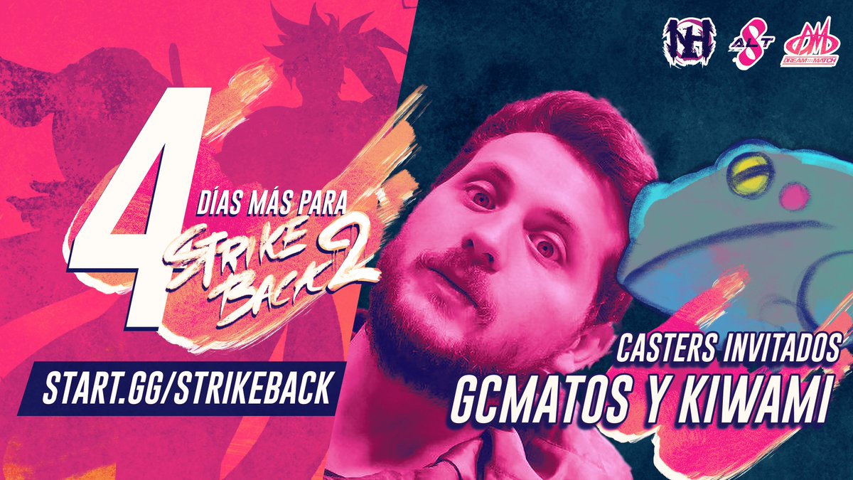 Les presentamos los casters invitados que nos acompañarán en Strike Back 2! En esta ocasión tendremos a nuestro caster regalón <a href="/KiwamiCHL/">Kiwami</a> acompañando a la leyenda del mic <a href="/GCMatosss/">GCMatosss</a> 

Inscripciones: start.gg/strikebackggst