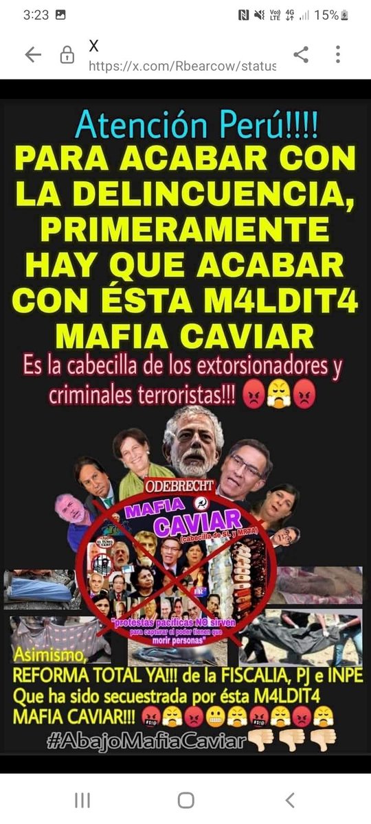 Ruboro59's tweet image. Estamos cansados de hacer ricos a los terroristas con nuestro dinero con la complicidad de proterrucas CIDH e IDL de Gorriti que ya deberían tenerlo tras las rejas por ser operador político y tener agarrados de los huevos a Jueces y Fiscales por audios que Pablo Sánchez le dió.