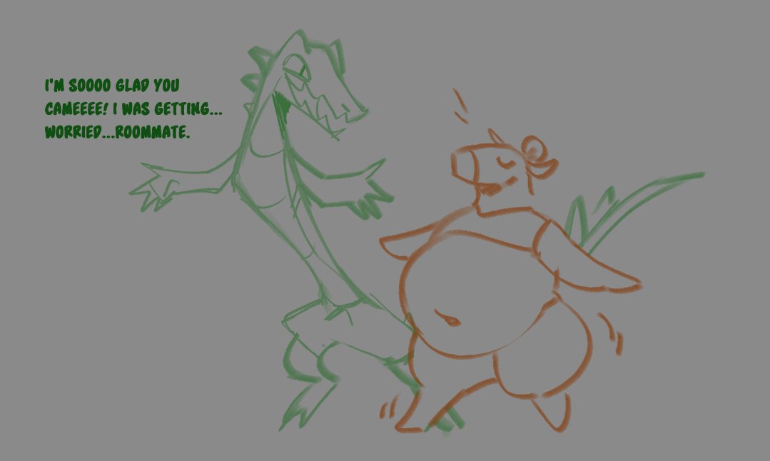 RampageRavenous's tweet photo. hungry caiman and his capybara roommate, whos oblivious https://t.co/feBEjiAdAC