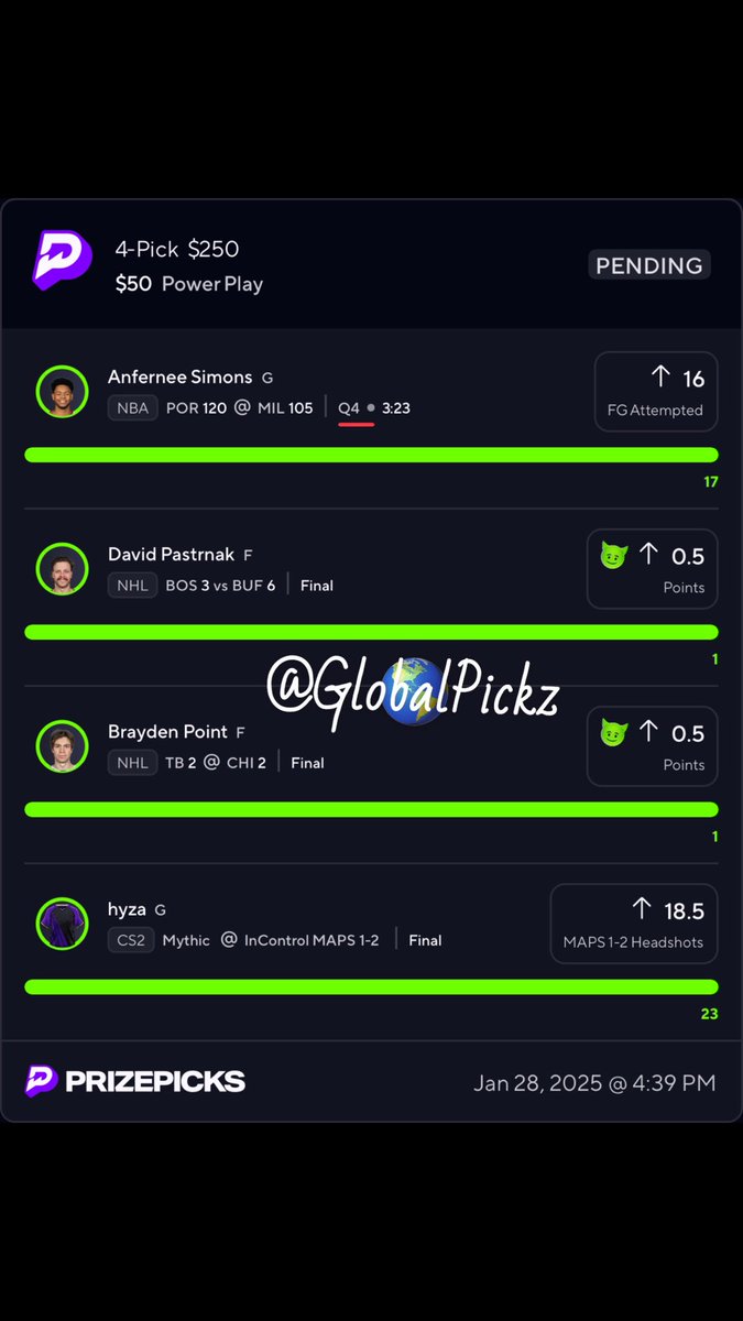 Globalpickz's tweet image. S/o @MrHockeybets22 shit on the flo 
We giving 🥫 daily 🧪🧪🧪

Tap into the @WatchPlayback  
w/@BaneSquad_ @vReyyzz @1PropPlug 

#PAPERPRINTER #Ontheflo