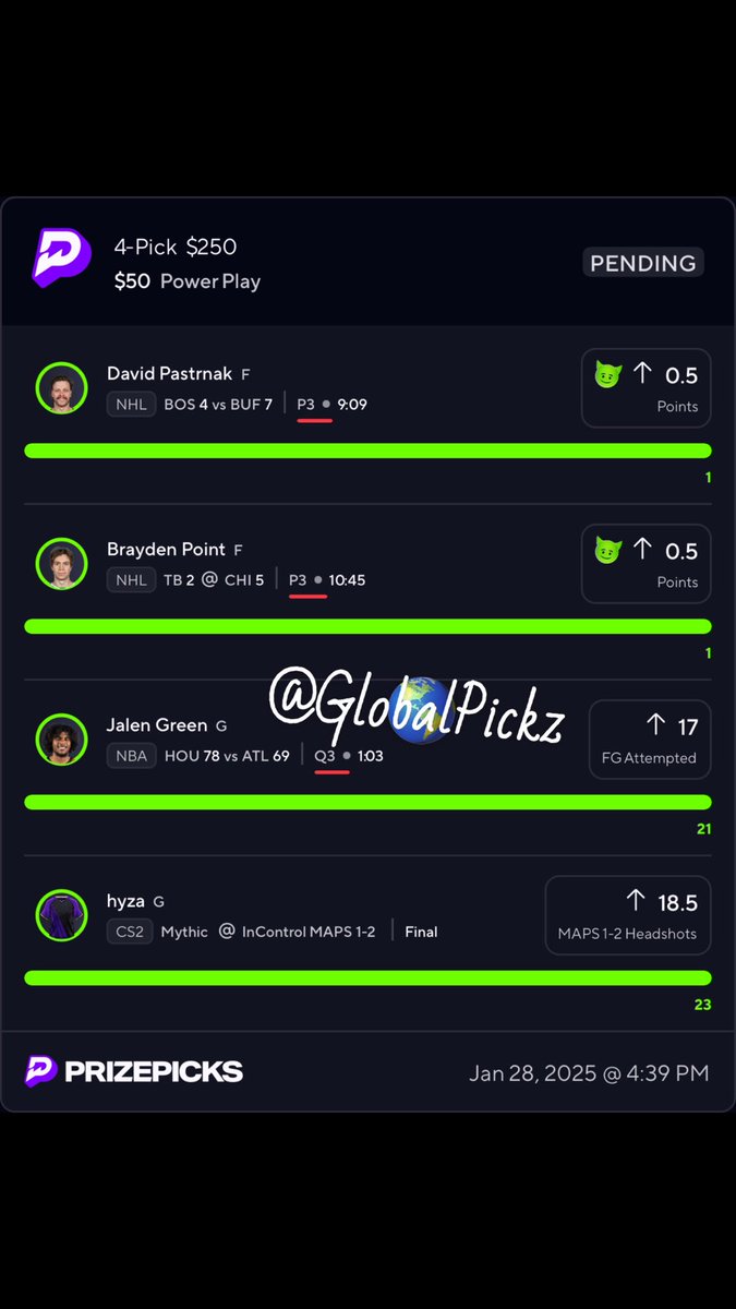 Globalpickz's tweet image. S/o @MrHockeybets22 shit on the flo 
We giving 🥫 daily 🧪🧪🧪

Tap into the @WatchPlayback  
w/@BaneSquad_ @vReyyzz @1PropPlug 

#PAPERPRINTER #Ontheflo
