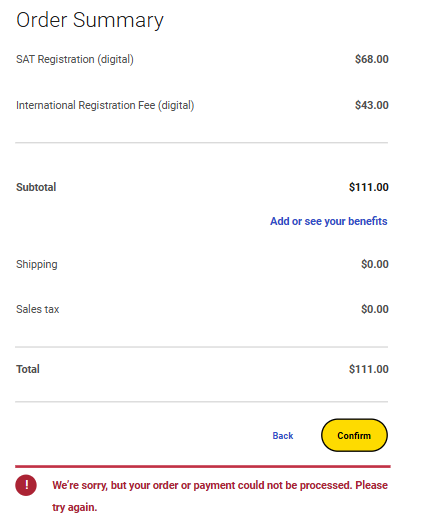 IamSAS_Official's tweet photo. @OfficialSAT I just tried it again &amp; the same thing happened! also, I can't see any option to change my card or other payment/card-related details! https://t.co/RjIe3aKdHs
