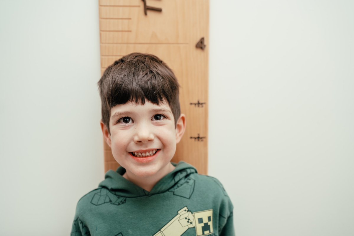 5 years, 4 feet. Happy birthday Theodore