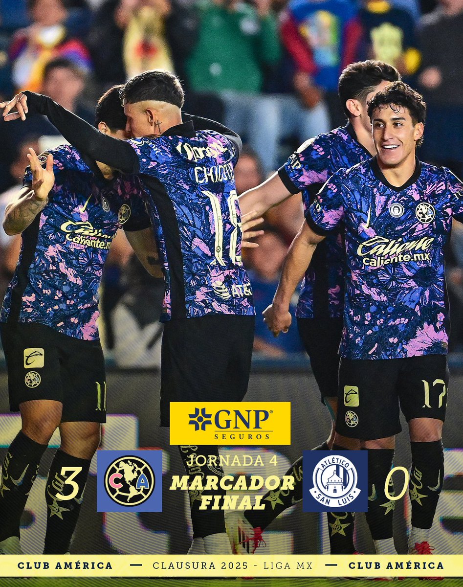 ClubAmerica's tweet photo. ¡Finaliza el partido y nos llevamos el triunfo! 💪🦅

@GNPseguros
#Viviresincreíble https://t.co/UMarfxGTJq