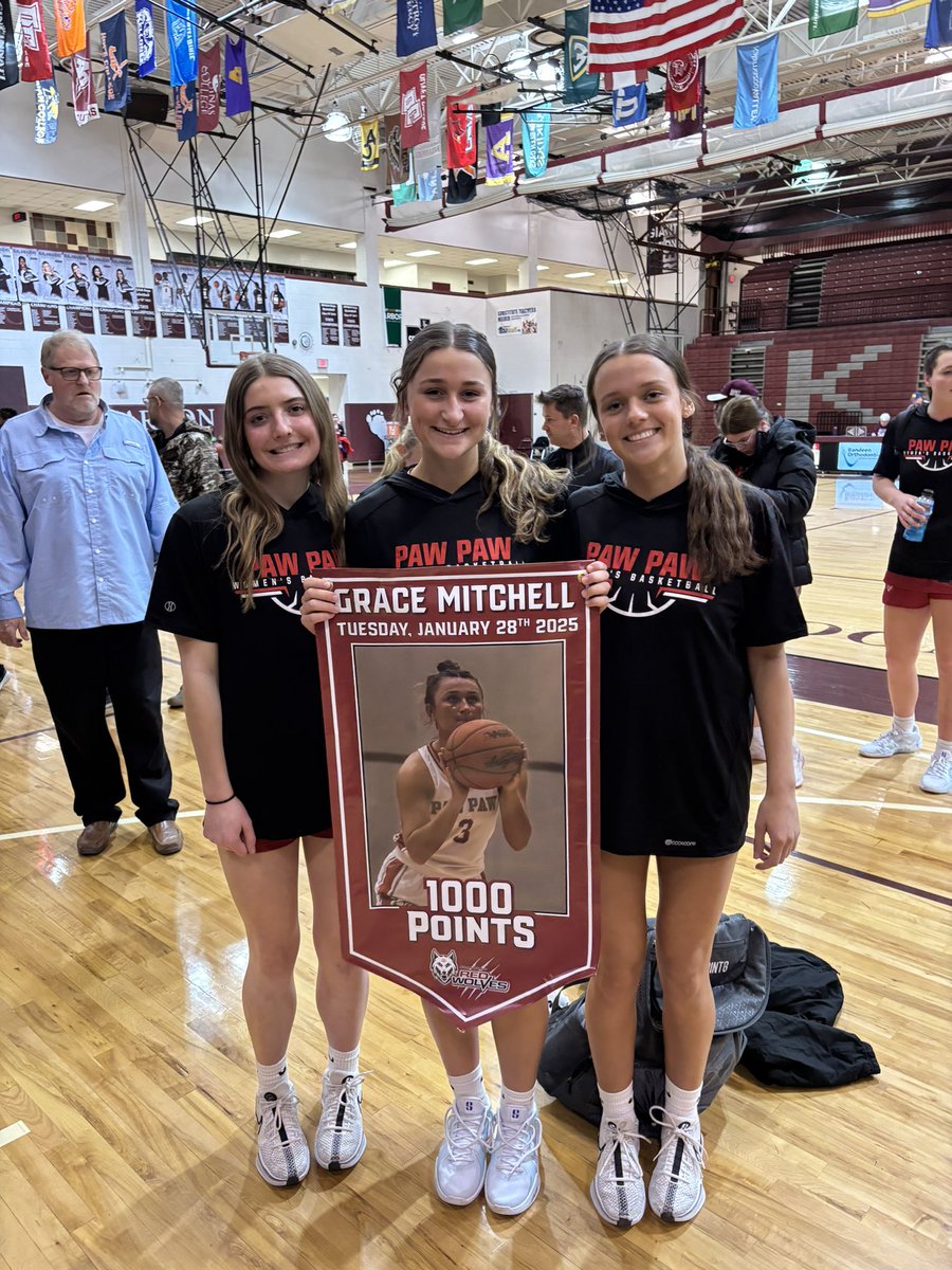 Grace Mitchell (@gracemitch3) on Twitter photo Super exited that I joined the 1K club tonight!! I could not have achieved it without my teammates!! Also to go along with this we had a great team with over Kalamazoo Central!
<a href="/AlmaScotsWBB/">Alma College Women's Basketball</a> <a href="/CoachSStormont/">Sami Stormont</a> <a href="/PrepGirlsHoops/">Prep Girls Hoops 🏀</a> <a href="/TJTyus1/">TJ Tyus</a> Super exited that I joined the 1K club tonight!! I could not have achieved it without my teammates!! Also to go along with this we had a great team with over Kalamazoo Central!
<a href="/AlmaScotsWBB/">Alma College Women's Basketball</a> <a href="/CoachSStormont/">Sami Stormont</a> <a href="/PrepGirlsHoops/">Prep Girls Hoops 🏀</a> <a href="/TJTyus1/">TJ Tyus</a>