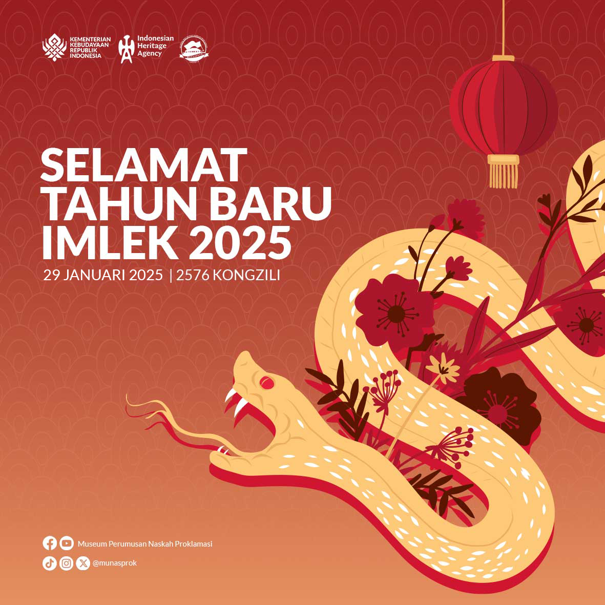 munasprok's tweet photo. Selamat Tahun Baru Imlek 2576 Kongzili. Semoga tahun ini membawa kebahagiaan, kesejahteraan dan kesuksesan bagi #SahabatMunasprok semua. https://t.co/QbEnHOdyiR