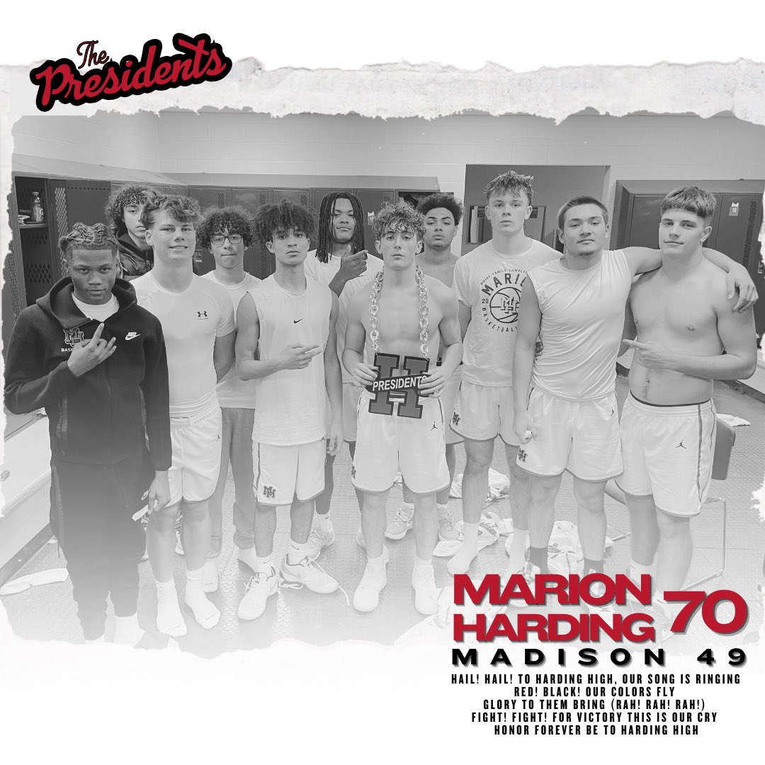 Marion Harding Boys Basketball (@prexyhoops) on Twitter photo Congrats to tonight’s JYD Logan Thrapp! 🦴⛓️ Lo played under the weather and still played hard with 18 points, some big 3s, and several assists.
Harding wins 70-49… now 14-3‼️
Back at it Thursday in Bellville and Saturday @ Grant MS vs Ontario
<a href="/HardingPrexies/">Harding Presidents</a> <a href="/McMotorsport/">Rob McCurdy</a> Congrats to tonight’s JYD Logan Thrapp! 🦴⛓️ Lo played under the weather and still played hard with 18 points, some big 3s, and several assists.
Harding wins 70-49… now 14-3‼️
Back at it Thursday in Bellville and Saturday @ Grant MS vs Ontario
<a href="/HardingPrexies/">Harding Presidents</a> <a href="/McMotorsport/">Rob McCurdy</a>
