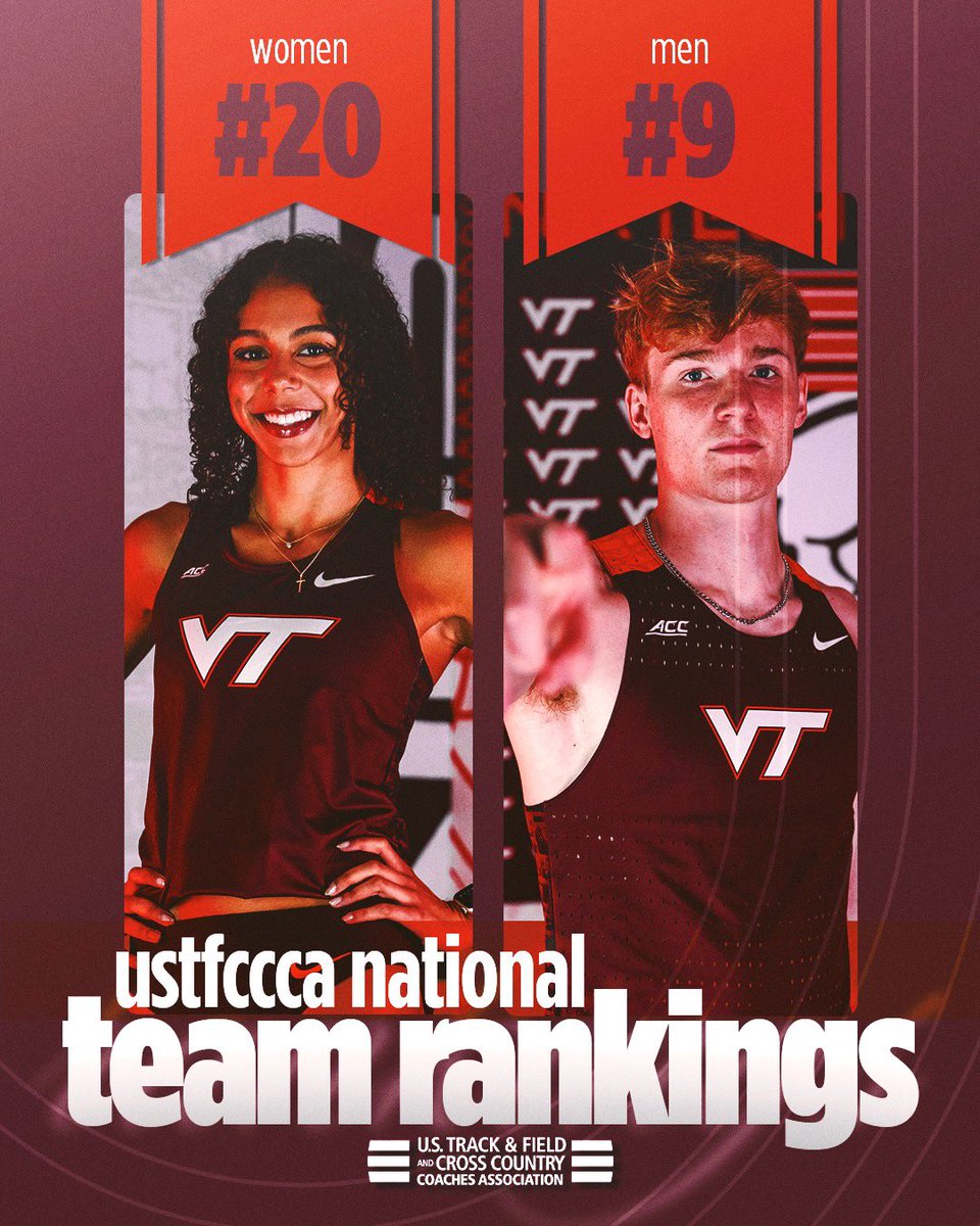 jumping out early 📈

Week 1️⃣ - Men #9 &amp; Women #20 

#Hokies 👟