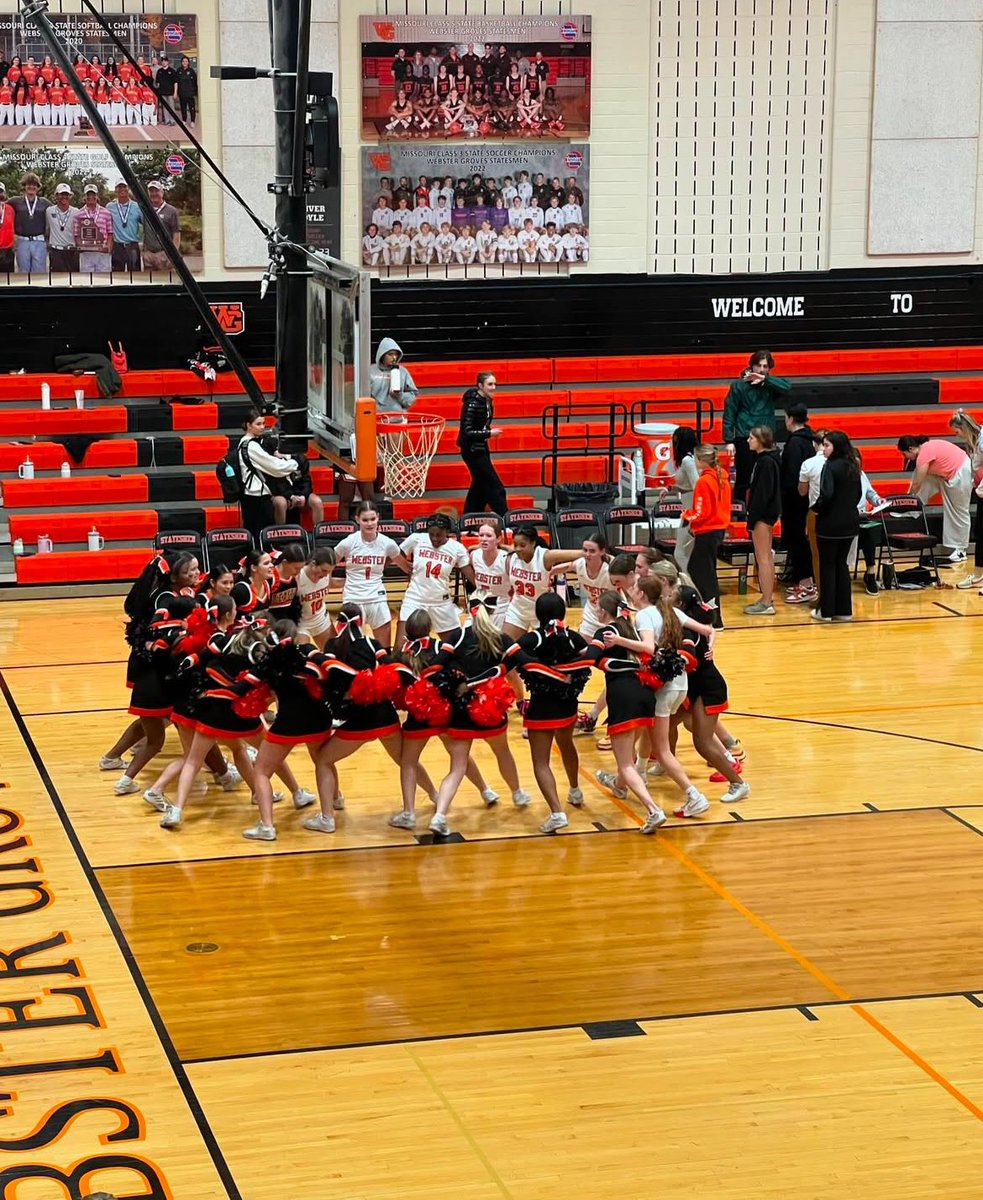 Webster Groves Girls Basketball (@wghsgirlsbball) on Twitter photo These girls came out on 🔥 tonight. Battle of Big Bend goes to 🎩 again this year. 🧡🖤 #winnerwinner
<a href="/statesmensports/">WGHS Athletics</a> These girls came out on 🔥 tonight. Battle of Big Bend goes to 🎩 again this year. 🧡🖤 #winnerwinner
<a href="/statesmensports/">WGHS Athletics</a>