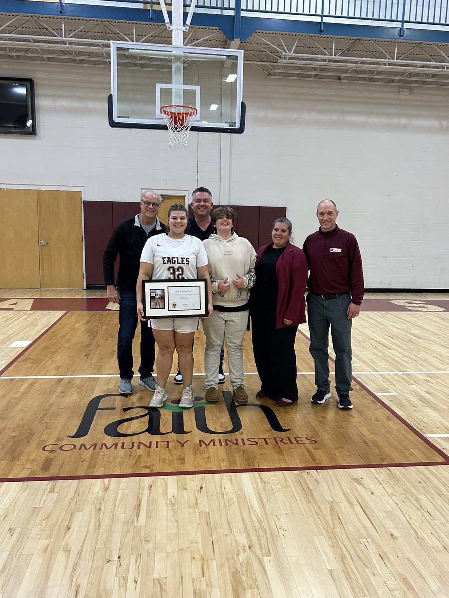 Tonight we celebrated senior night while hosting South Newton. It was a wonderful night to celebrate all of their successes and dedication to our program over the years. Thank you Molly (<a href="/MillerJonni114/">Jonni Miller</a>), <a href="/MatteaMaggio/">Mattea Maggio</a>, and Brookyn! Your futures are bright! Fly high! 🦅