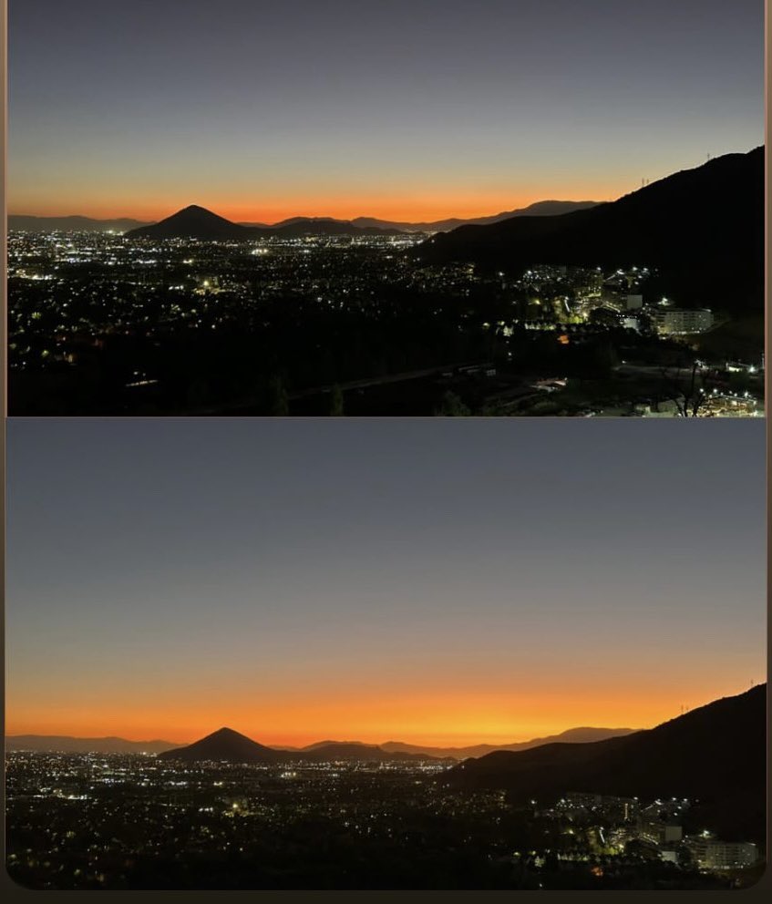 cantaraoke's tweet image. La belleza de los atardeceres en los cerros del Carmen de Huechuraba.