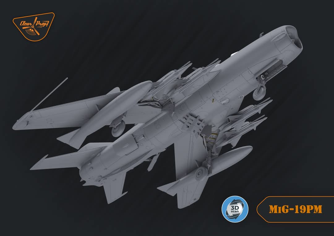 AchtAcht3's tweet photo. 【メーカー応援】
#Clearprop の新製品！ニュールンベルグ国際玩具見本市から速報！1/72でMiG-19PFをリリース。各部の開閉もフォローされており、これは決定版になるかな。続報入り次第お届けいたします。
#StandWithUkraine️ https://t.co/VSJP6dHmT8