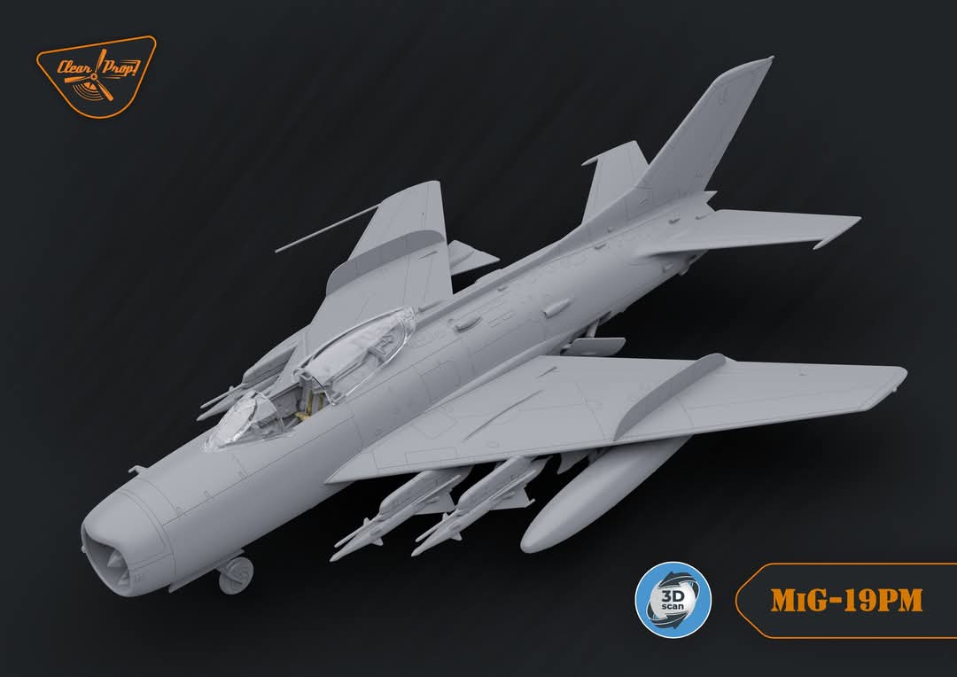 AchtAcht3's tweet photo. 【メーカー応援】
#Clearprop の新製品！ニュールンベルグ国際玩具見本市から速報！1/72でMiG-19PFをリリース。各部の開閉もフォローされており、これは決定版になるかな。続報入り次第お届けいたします。
#StandWithUkraine️ https://t.co/VSJP6dHmT8